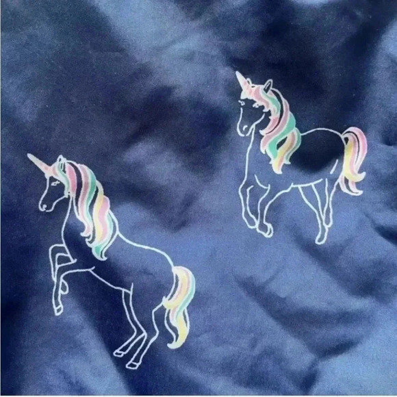 OshKosh B'Gosh  Girls Hooded Reversible Blue Jacket Coat SZ 4T #1734 - Picture 6 of 7